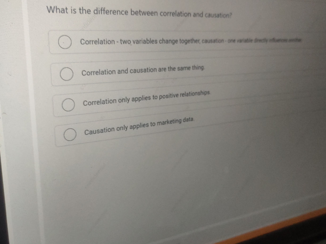 What is the difference between correlation