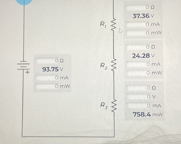 The image shows a series circuit simulation | StudyX