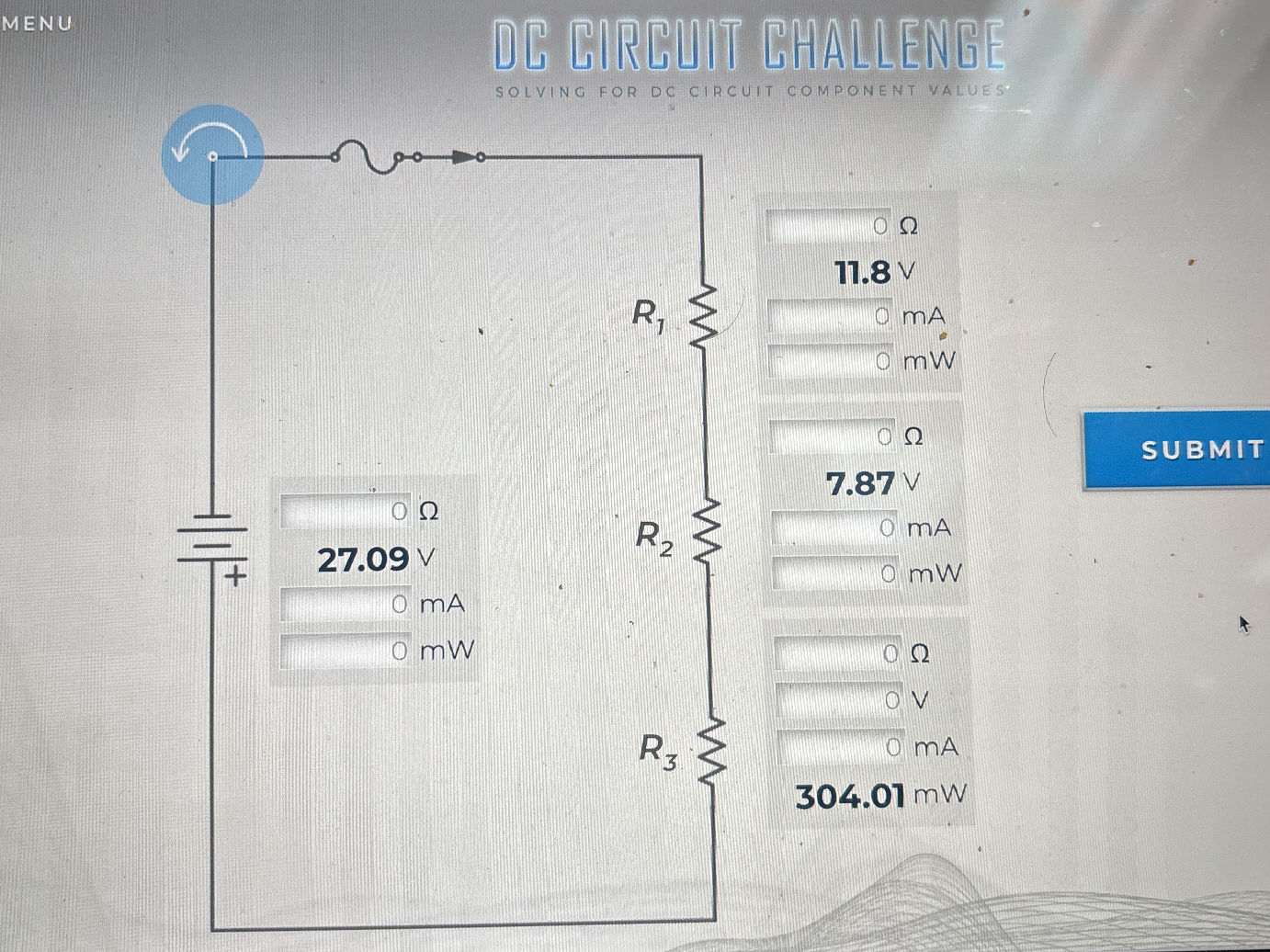 The image shows a DC series circuit | StudyX