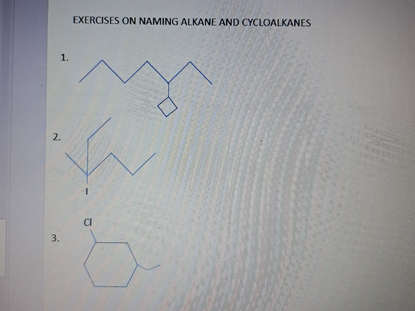 EXERCISES ON NAMING ALKANE AND CYCLOALKANES StudyX exercises-on-naming-alkane-and-cycloalkanes-studyx