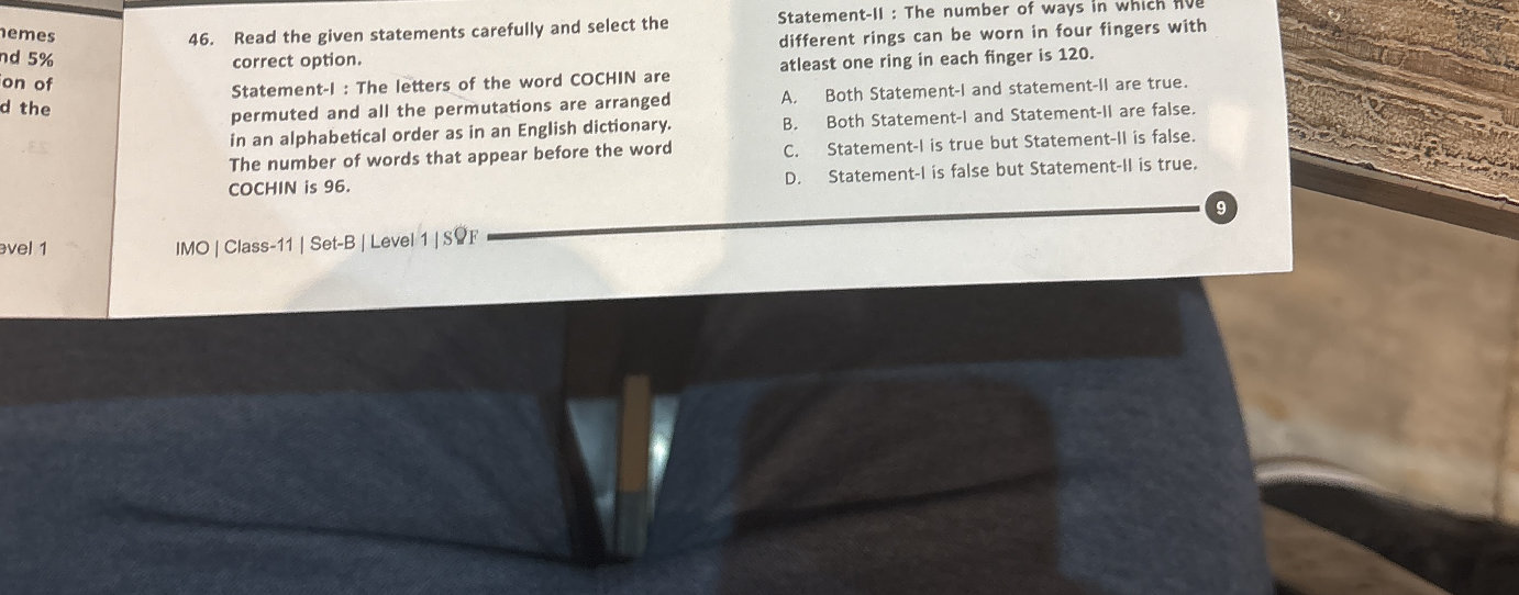 Read the given statements carefully and | StudyX