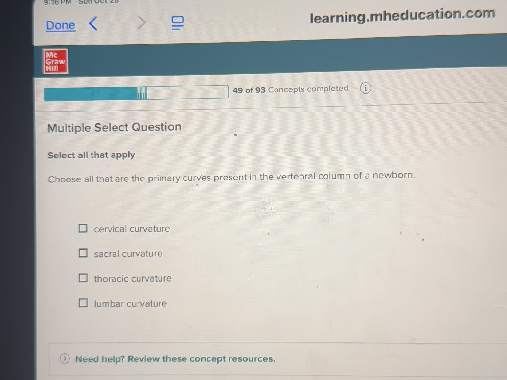 Multiple Select Question Select all that | StudyX