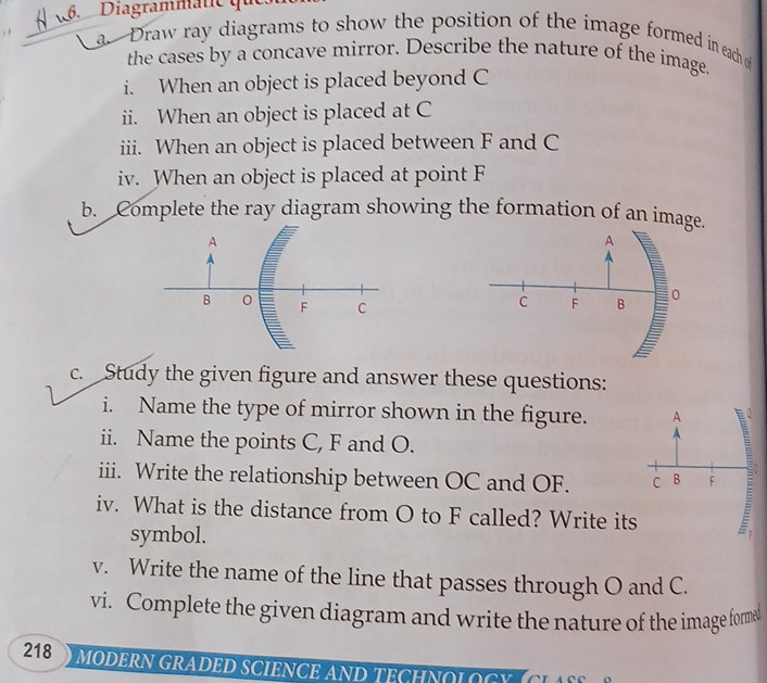 a. Draw ray diagrams to show the position of | StudyX