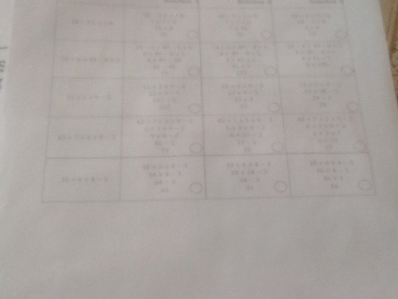 The image displays a grid of arithmetic | StudyX