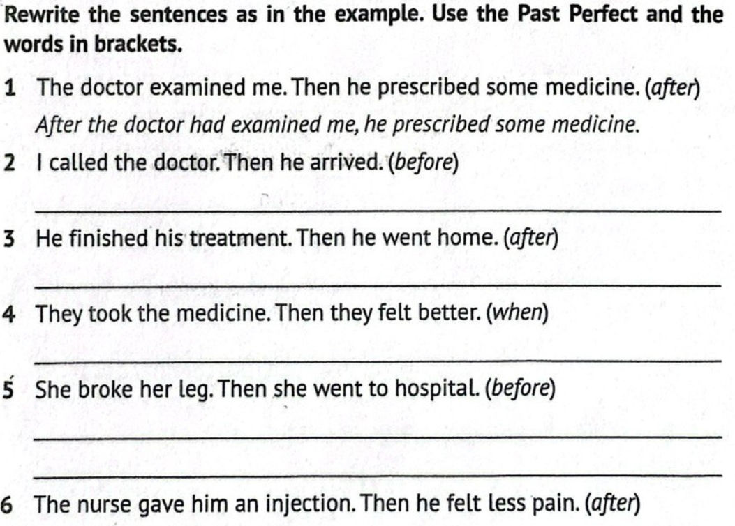 Rewrite the sentences as in the example Use | StudyX