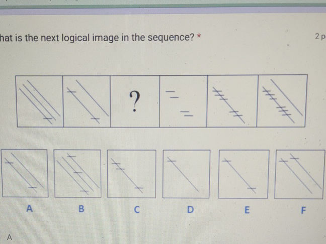 What is the next logical image in the | StudyX