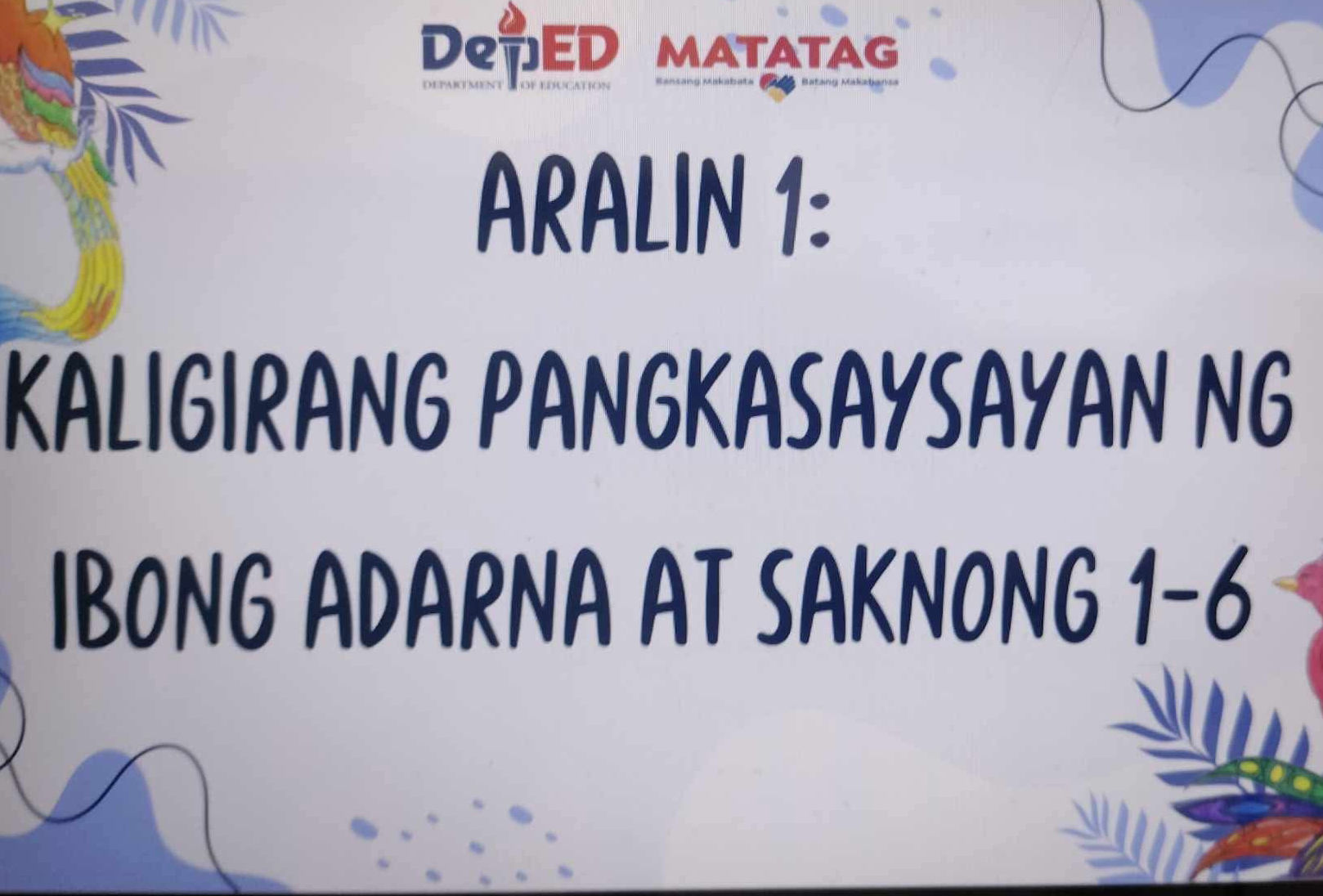 ARALIN 1 KALIGIRANG PANGKASAYSAYAN NG IBONG | StudyX