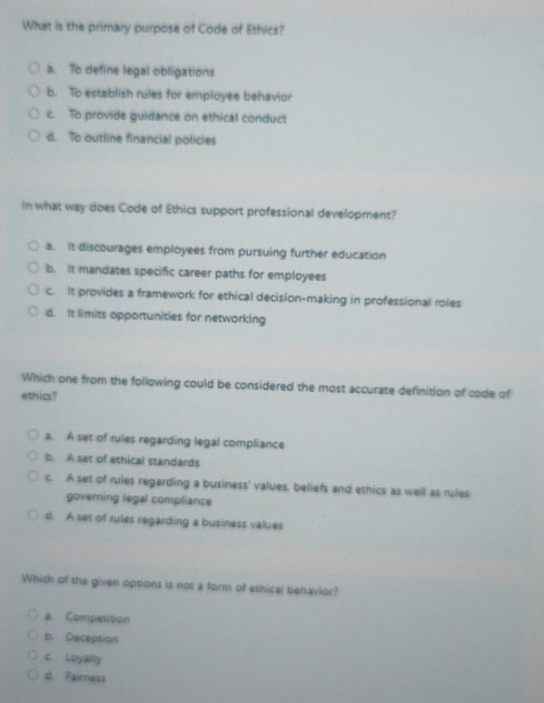 What is the primary purpose of Code of