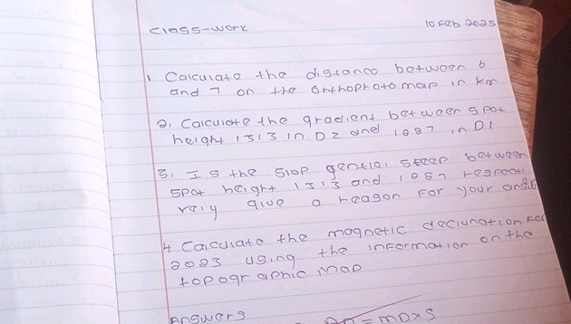 Class-work 10 Feb 2025 1 Calculate the | StudyX