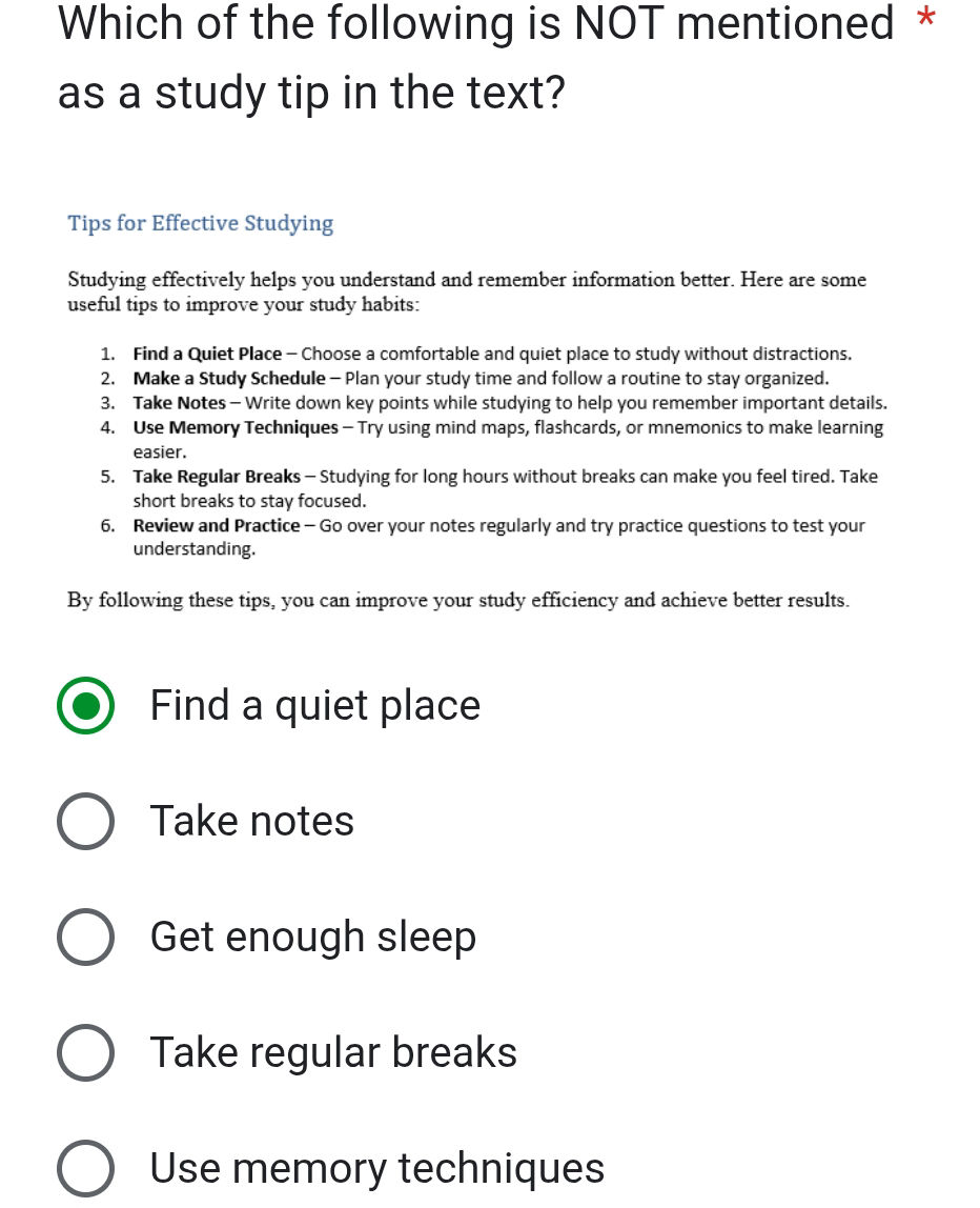 Which of the following is NOT mentioned as a | StudyX