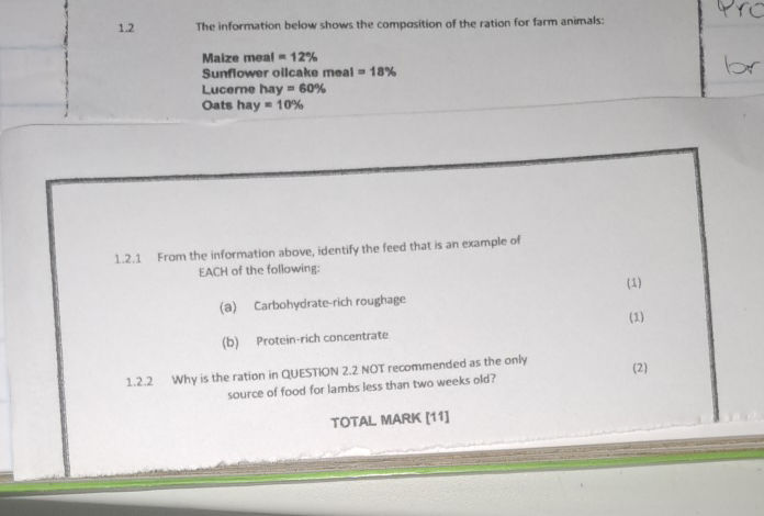 12 The information below shows the | StudyX