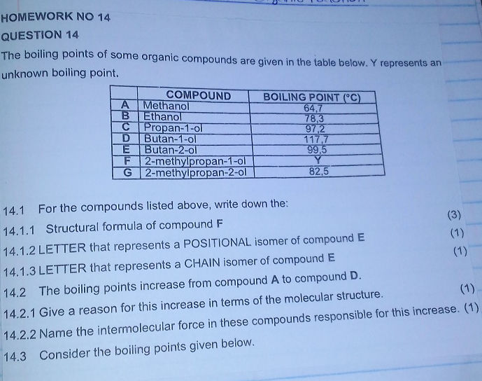 HOMEWORK NO 14 QUESTION 14 The boiling