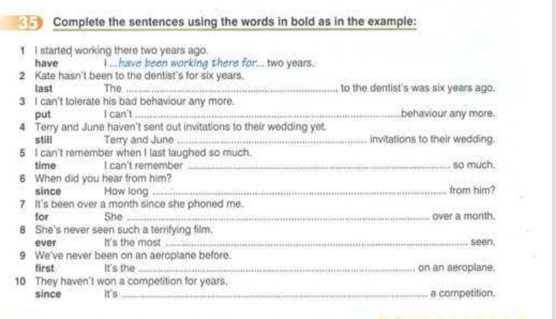 (3) Complete the sentences using the words | StudyX