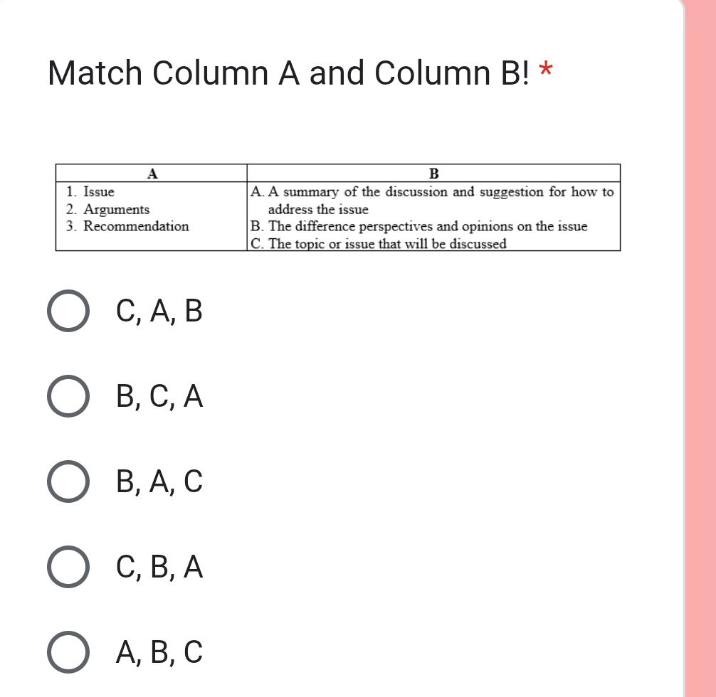 Match Column A and Column B A B ------ 1 | StudyX