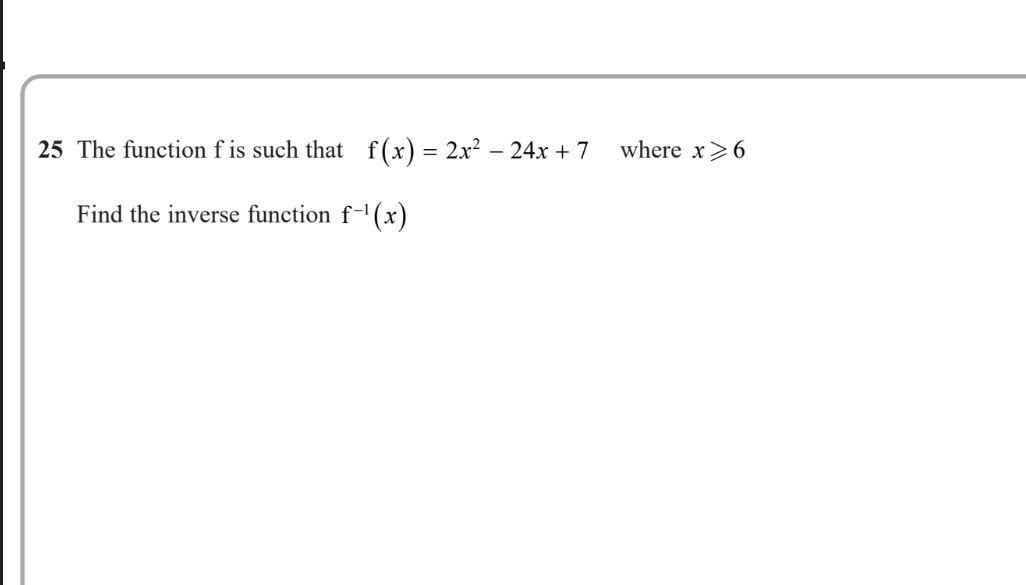 25 The function f is such that f(x) = 2x2 - | StudyX