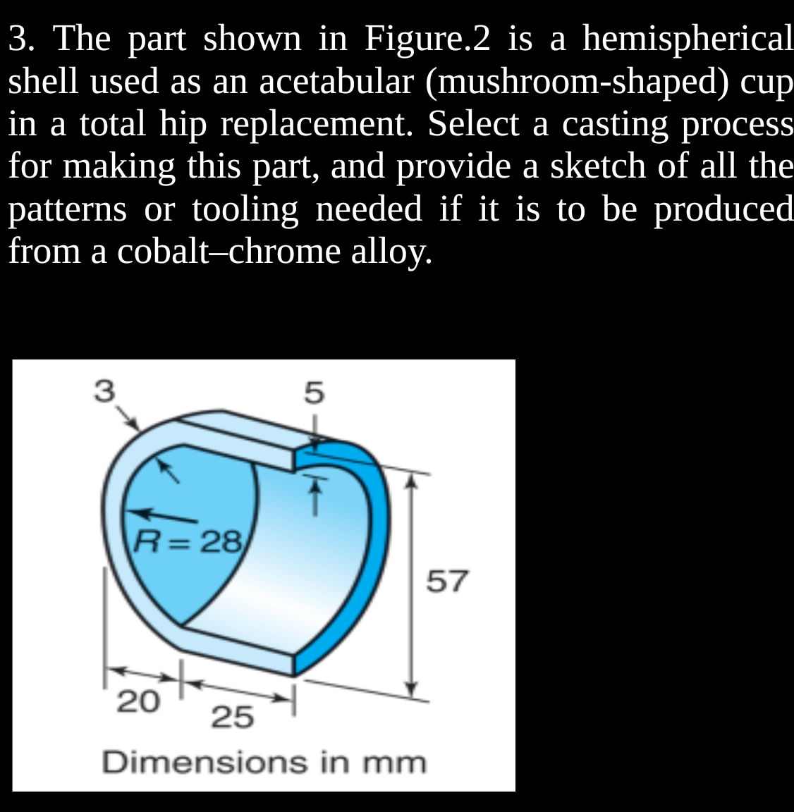 3. The part shown in Figure.2 is a | StudyX