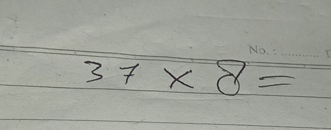 37 x 8 Calculation Problem