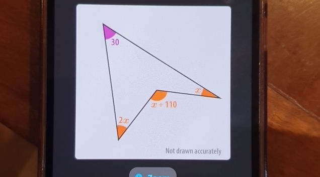 Find the value of x in the diagram below | StudyX