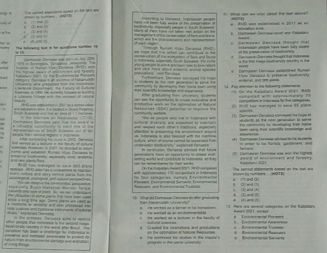 The corect statements based on the text are | StudyX