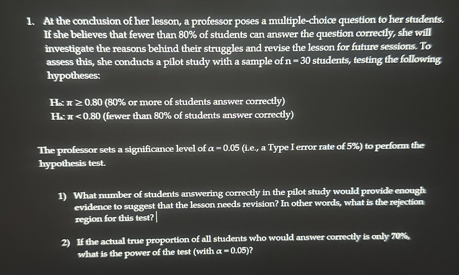 1 At the conclusion of her lesson a | StudyX