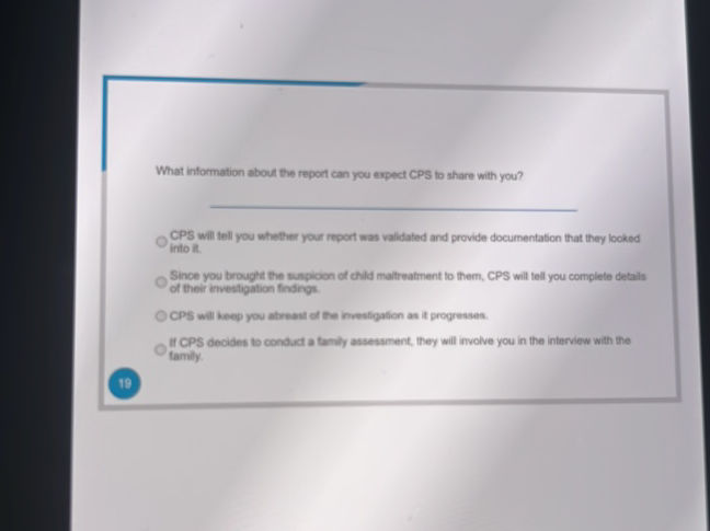 Cps Tel What information about the report can you | StudyX