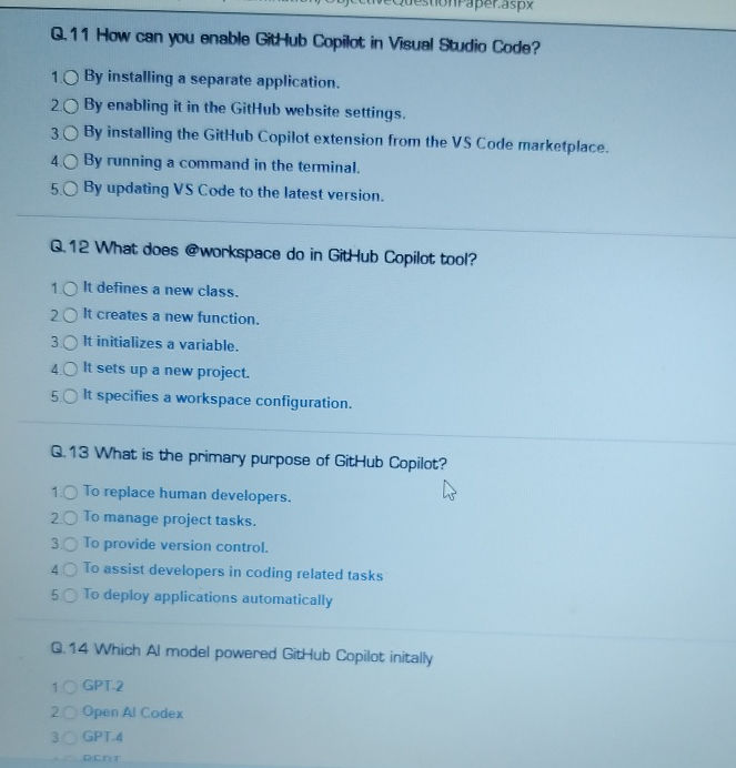Q.11 How can you enable GitHub Copilot in | StudyX