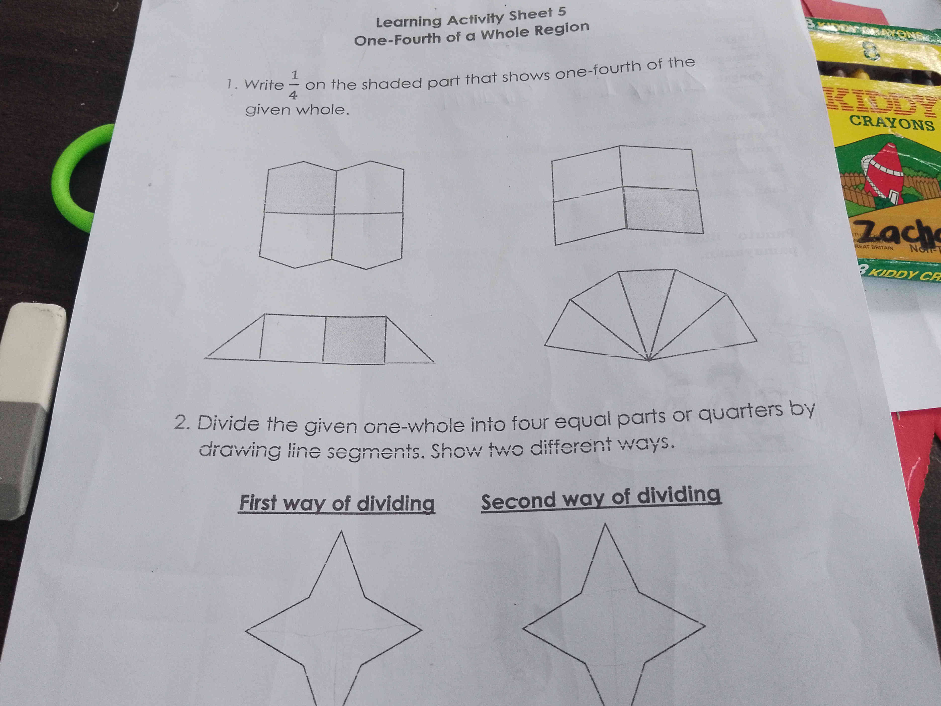 1 Write 14 on the shaded part that shows | StudyX