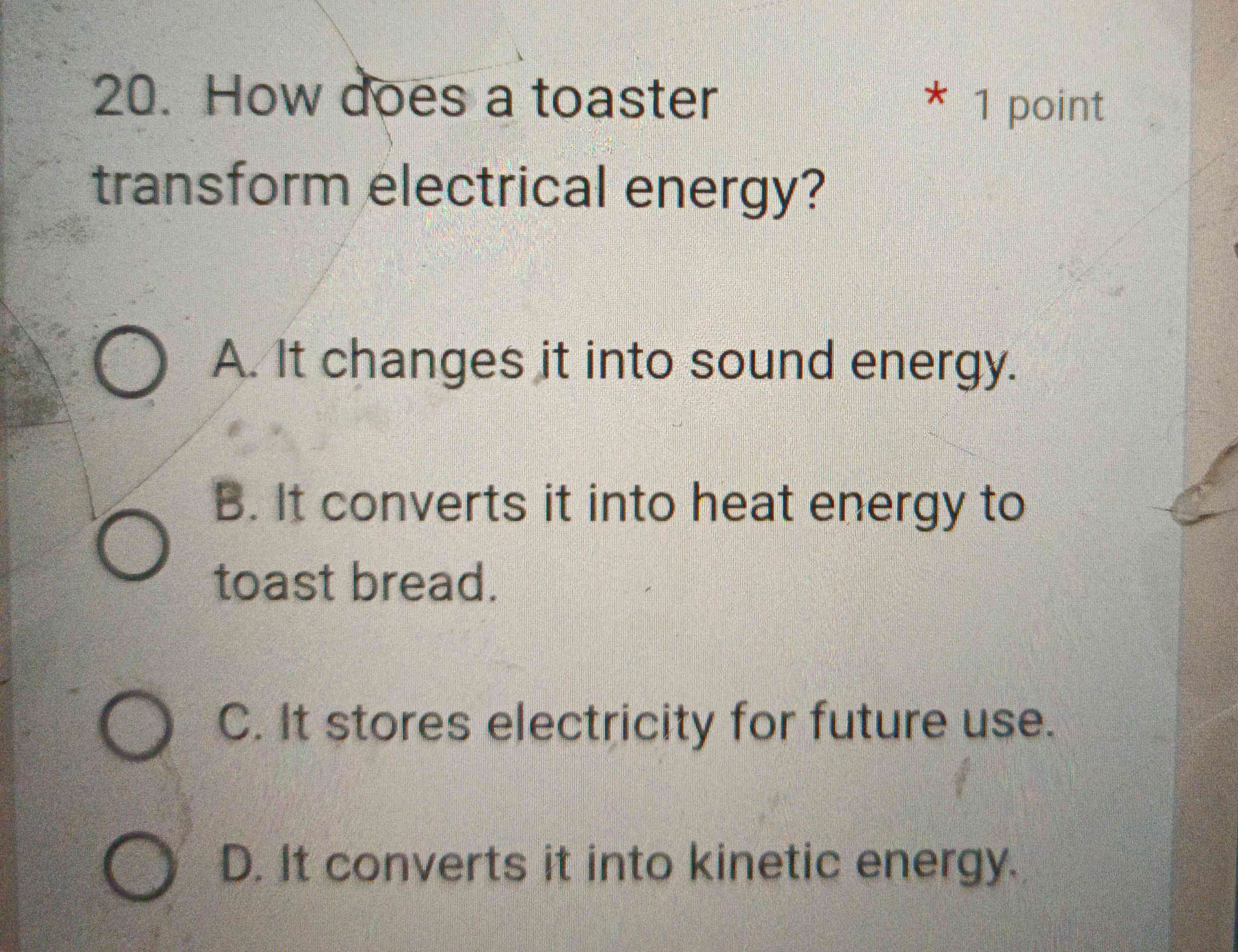 20 How does a toaster transform electrical | StudyX