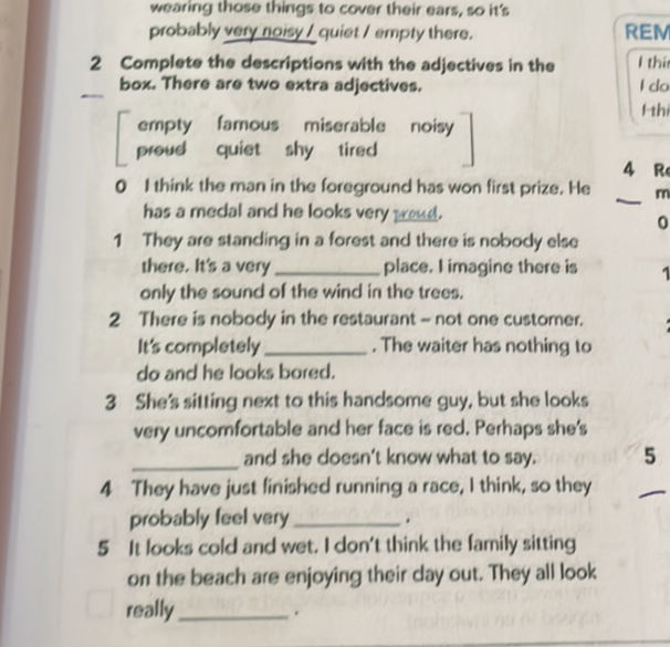 2 Complete the descriptions with the | StudyX
