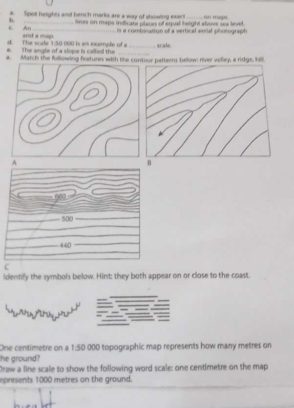 Spot heights and bench marks are a way of | StudyX