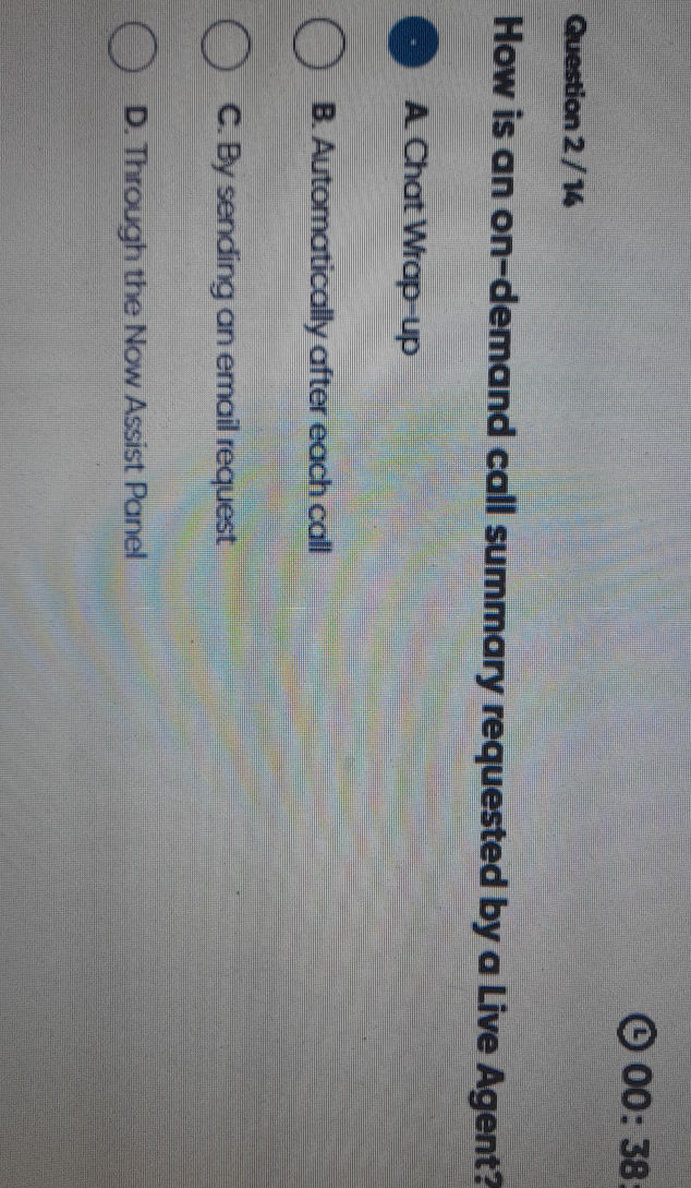 How is an on-demand call summary requested | StudyX