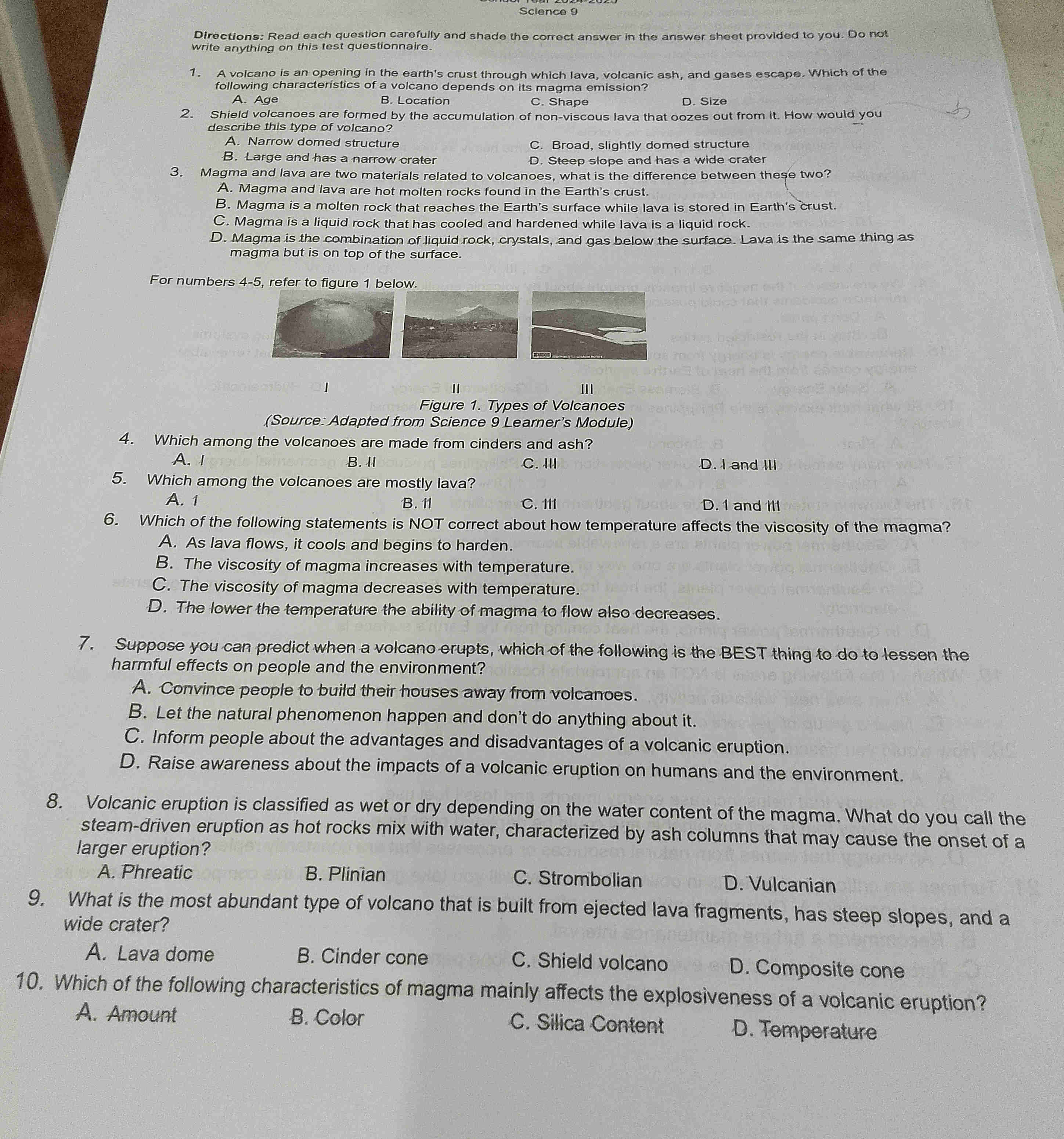 Directions Read each question carefully and | StudyX
