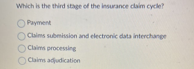 Which is the third stage of the insurance