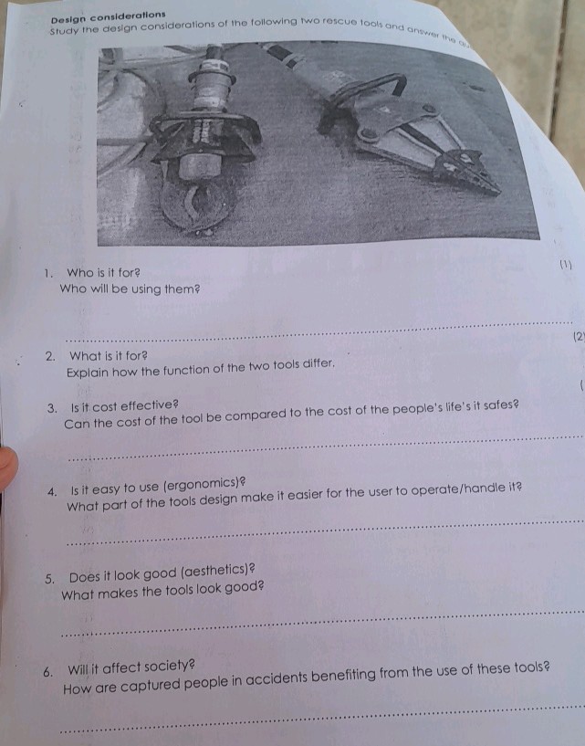 Design considerations Study the design | StudyX