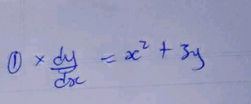 Solve the differential equation: x(dy/dx) = | StudyX