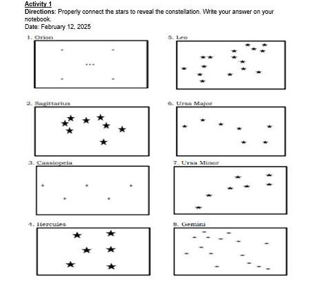 Activity 1 Directions Properly connect the | StudyX