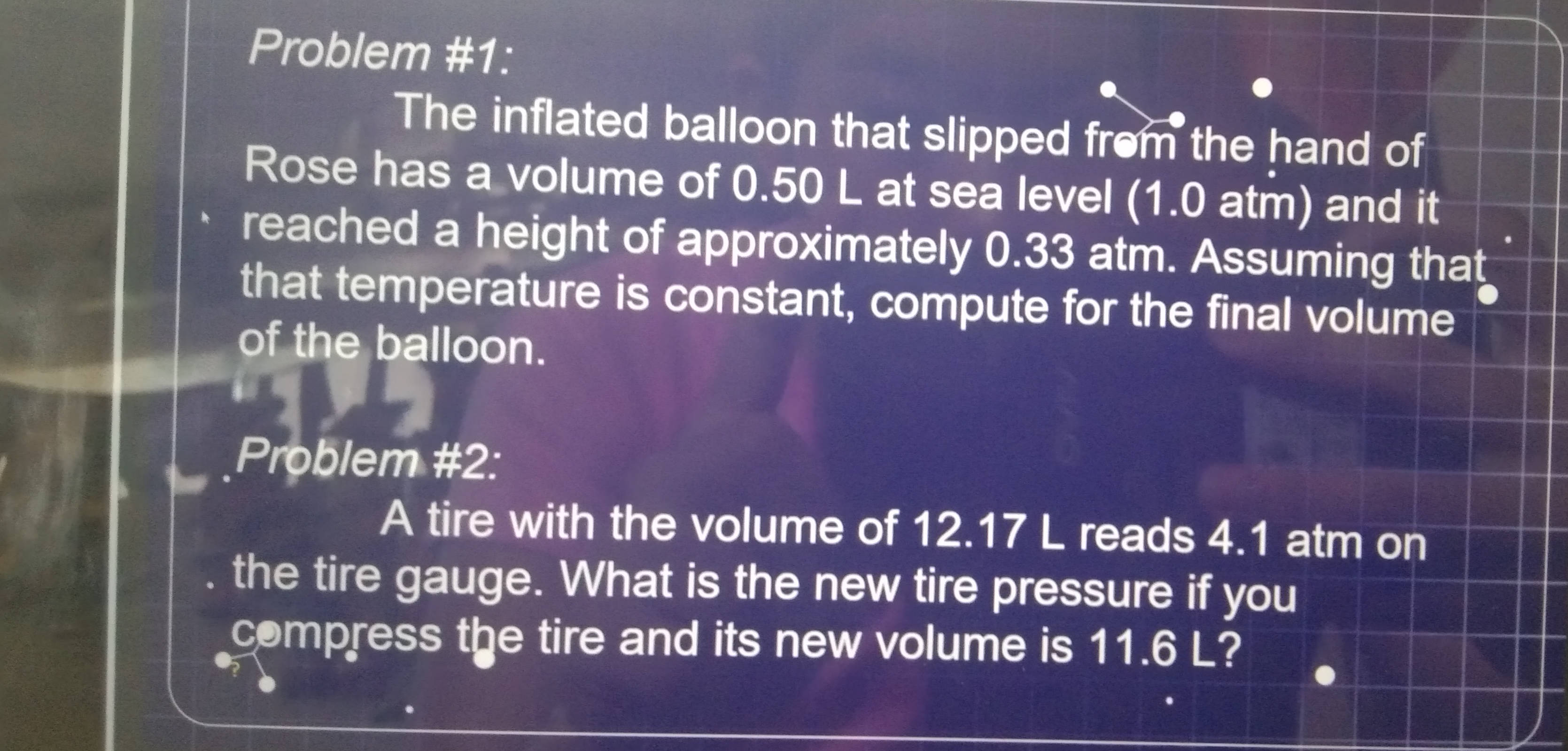 Problem 1 The inflated balloon that slipped | StudyX
