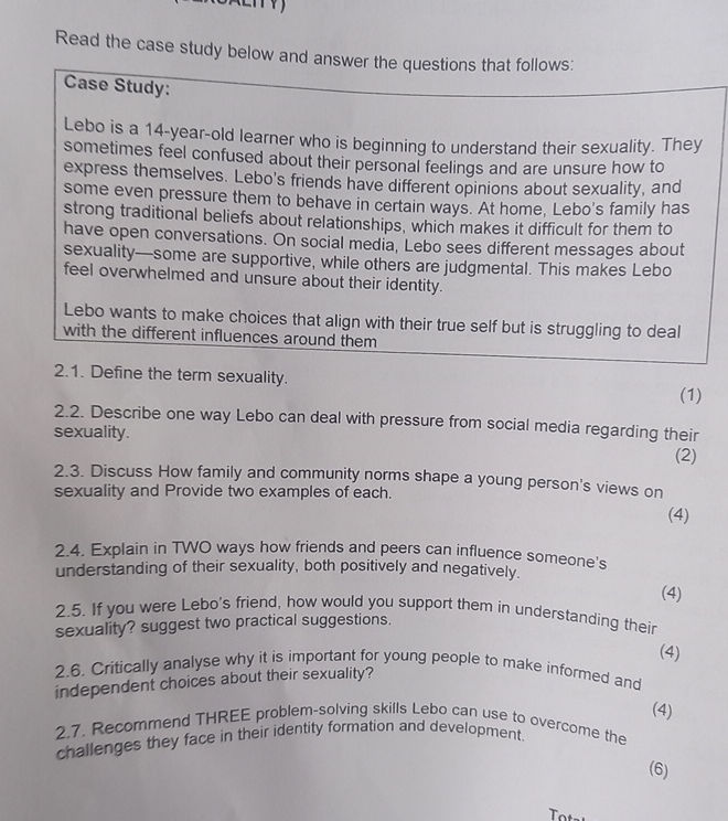 Read the case study below and answer the | StudyX