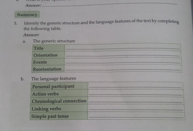 5 Identify the generic structure and the | StudyX