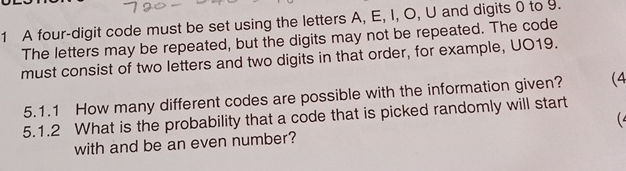 A four-digit code must be set using the | StudyX