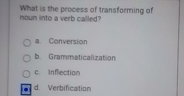 What is the process of transforming of noun | StudyX
