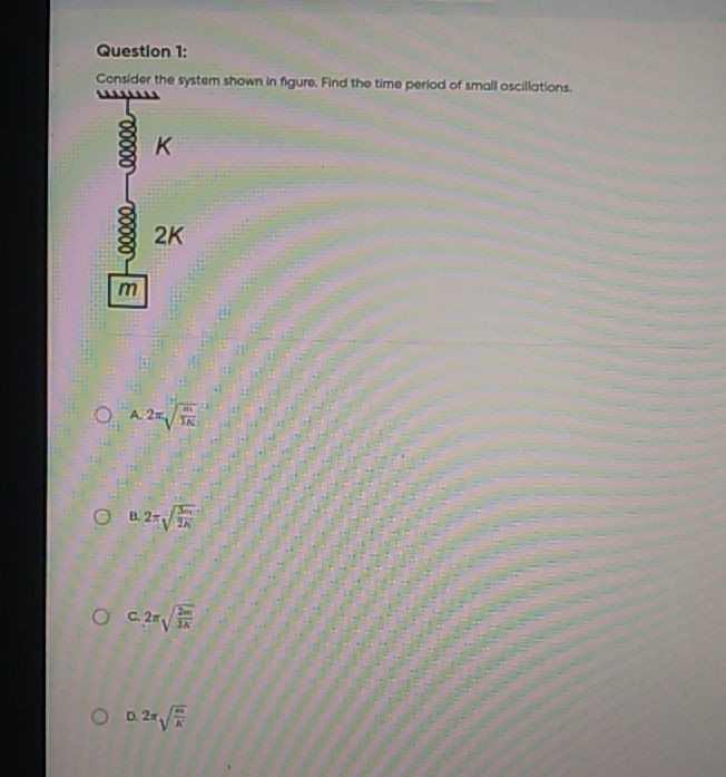 Question 1 Consider the system shown in | StudyX