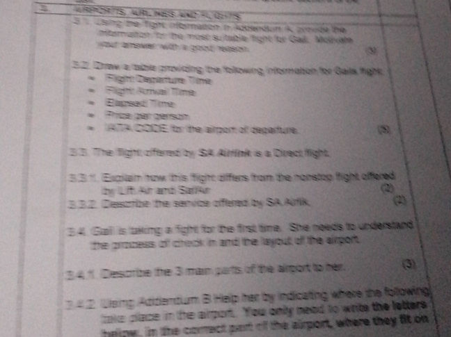 3.1 Using the flight information in Addendum | StudyX