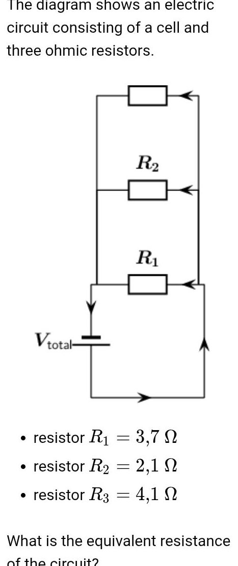 Resistance In Science The diagram shows an electric circuit