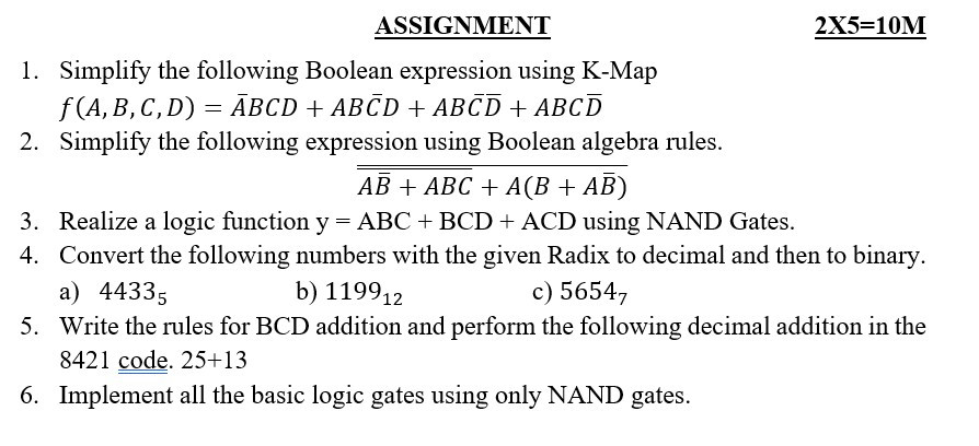 Implement all the basic logic gates using