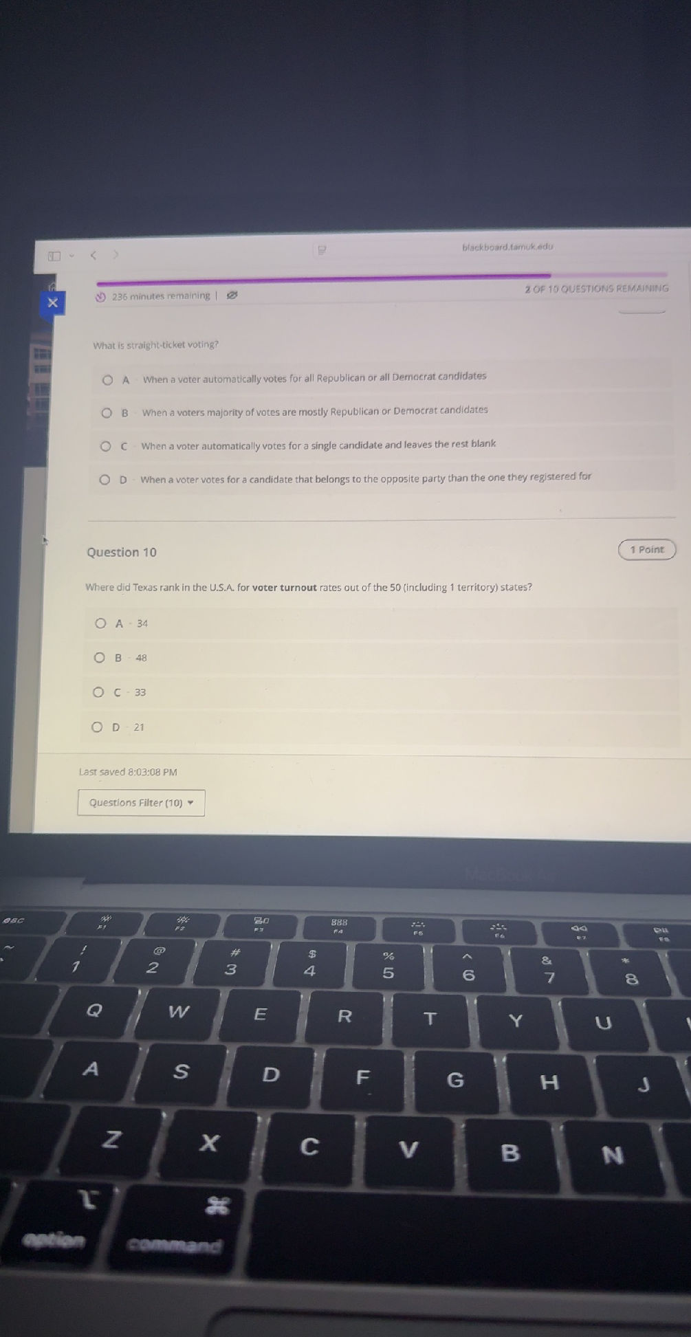 Position Voting Tickets What is straight-ticket voting? A When a
