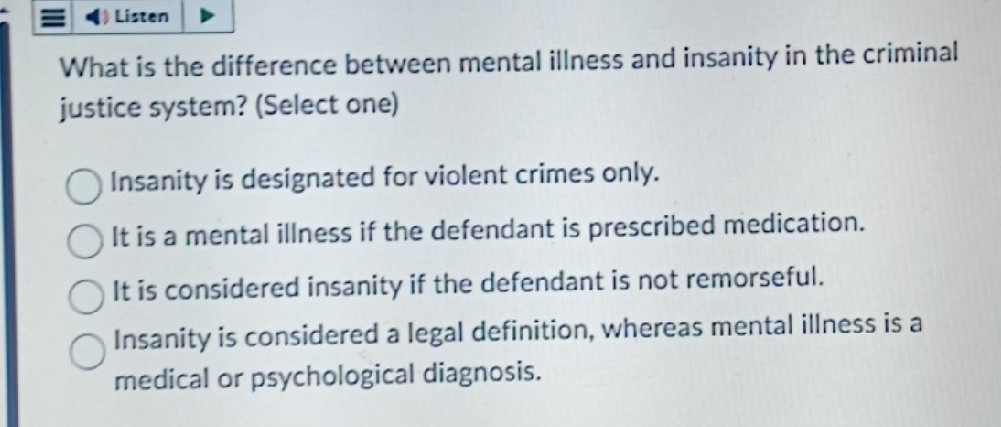 What is the difference between mental