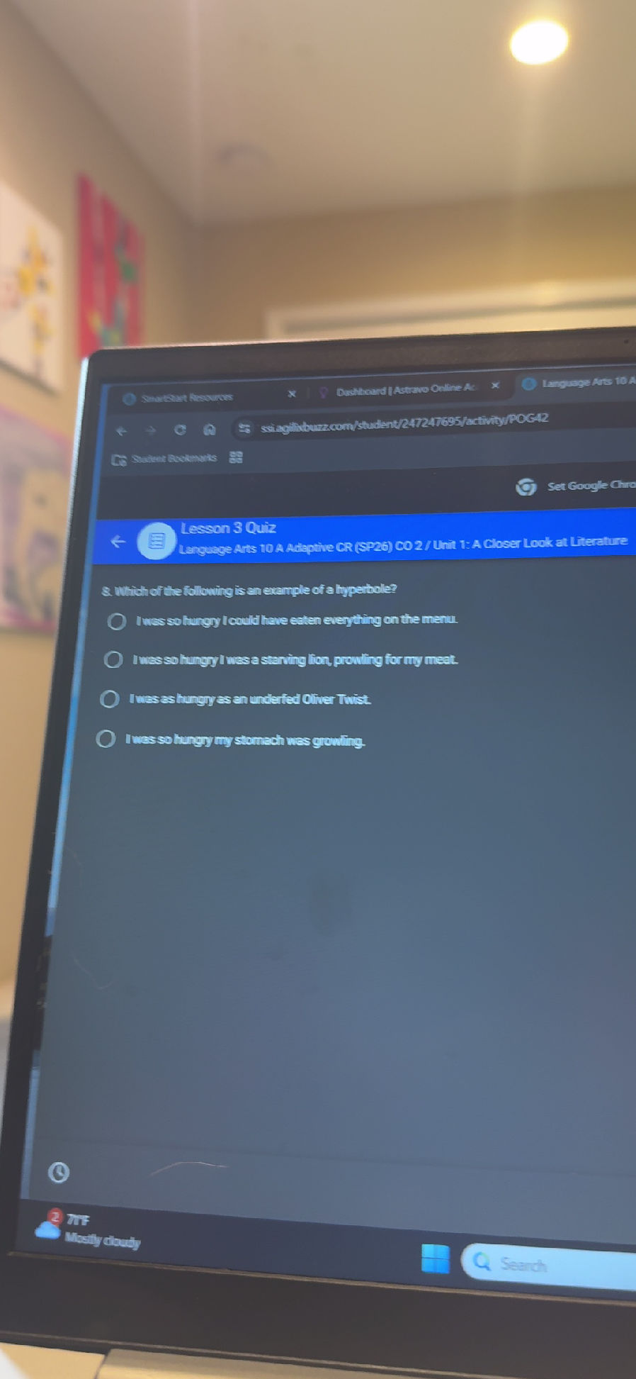 Which of the following is an example of