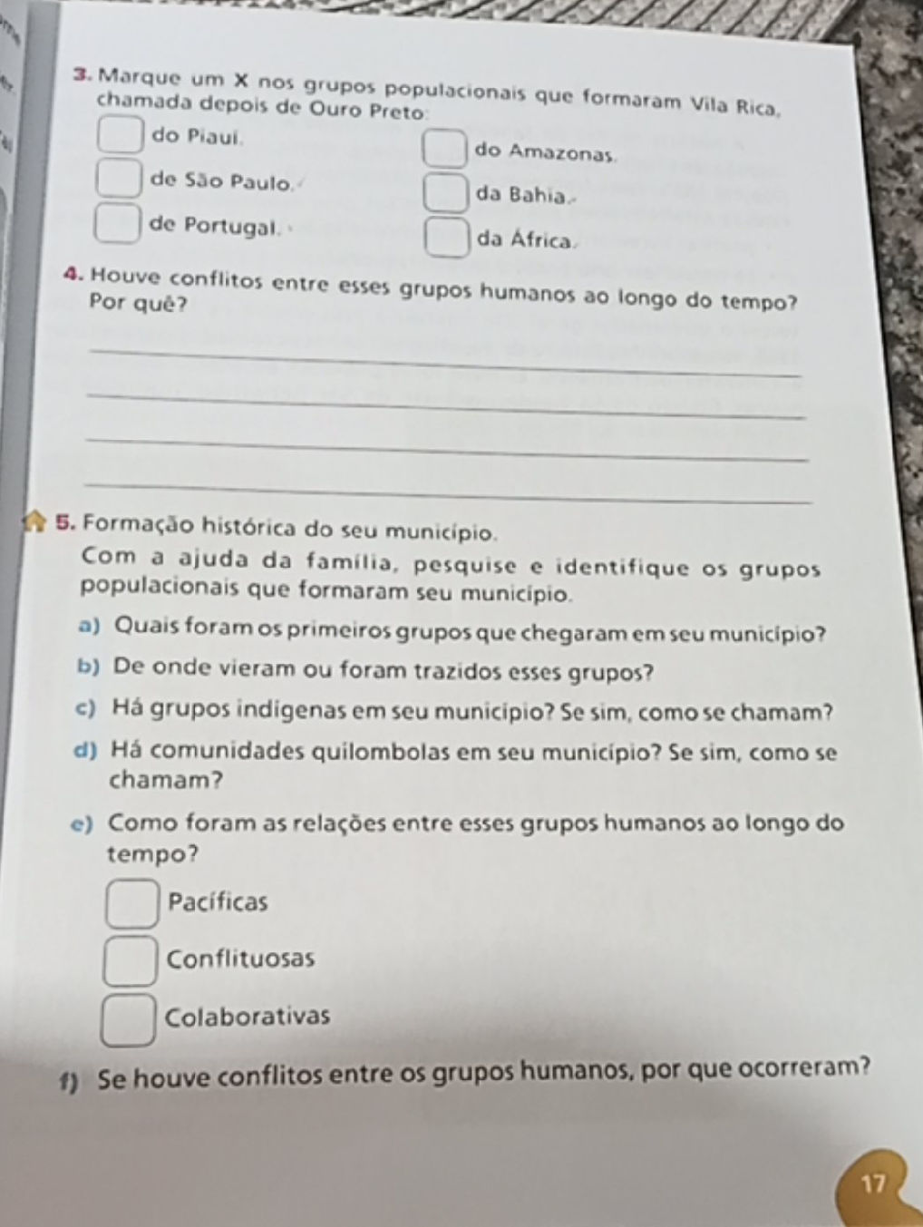 Formação histórica do seu município. Com a