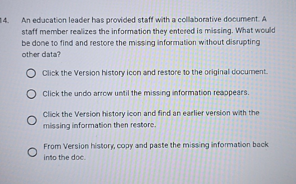 An education leader has provided staff with